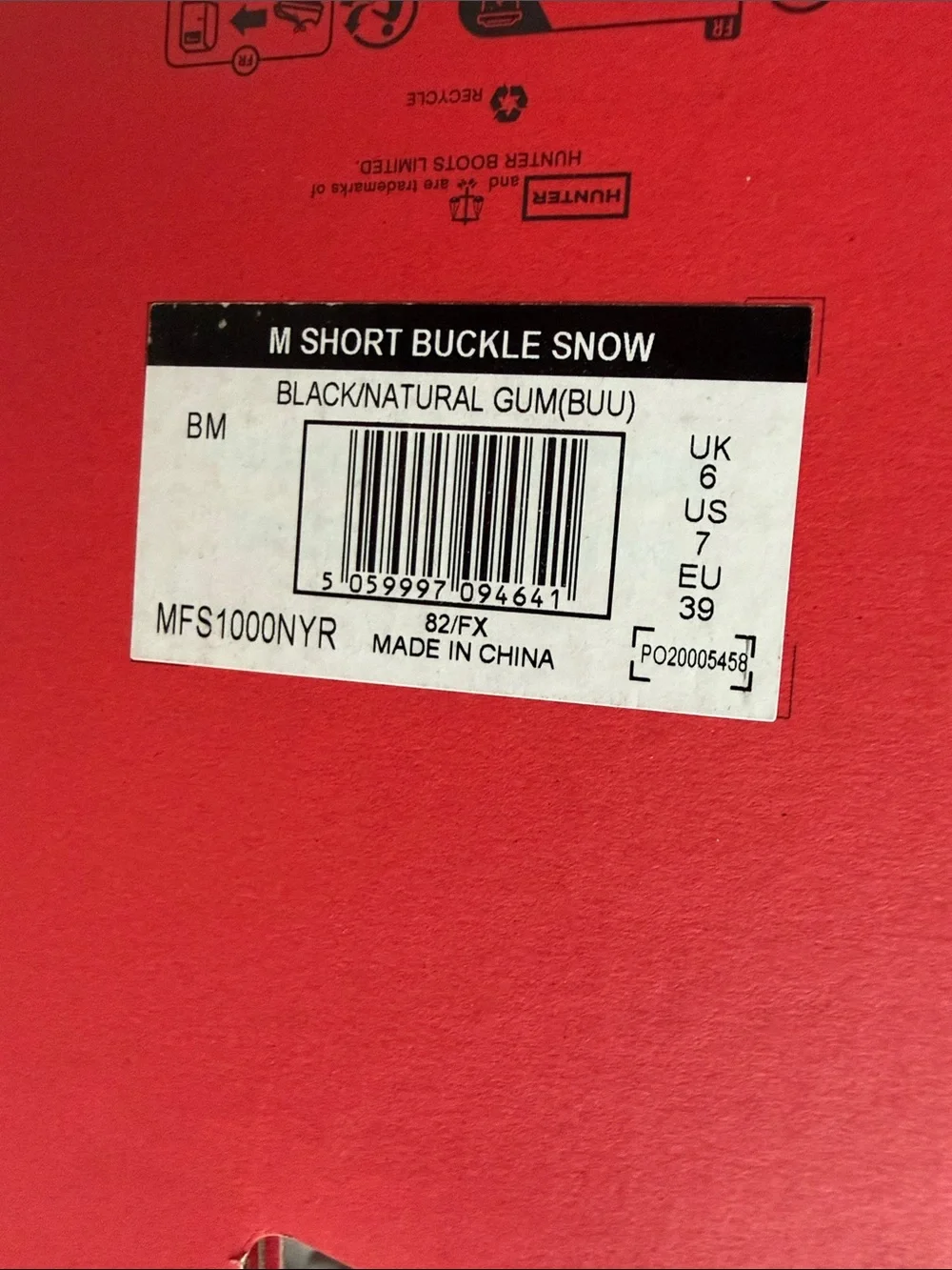 Hunter Men’s Black Waterproof Intrepid Snow Boots with Tan Sole